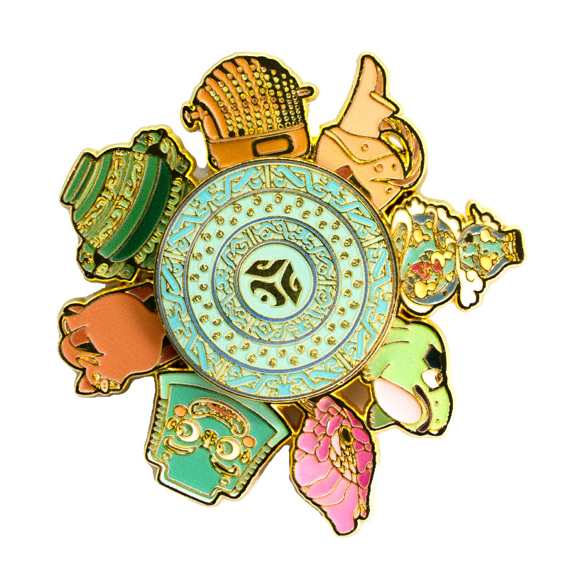 山东博物馆文创 显眼包旋转金属冰箱贴马年新年礼物纪念品伴手礼