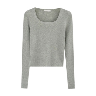 大码打底衫女2025新款针织衫长袖毛衣内搭方领修身上衣胖mm春秋冬