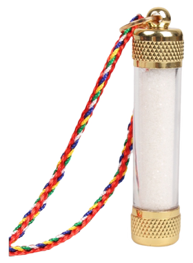 噶乌盒吊坠透明金刚五色绳挂件