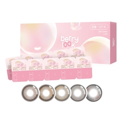 berrylook日抛美瞳10片装有点甜小灯泡自然舒适混血彩色隐形眼镜