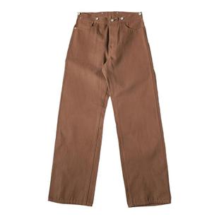 恶犬BRONSON1st淘金热LOT 873土黄帆布高腰宽松工装裤 11oz赤耳料