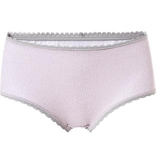 ab内裤【4条装】弹力棉中腰抗菌短裤时尚印花女士小平脚1044