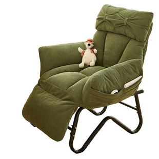 折叠躺椅可睡可躺午休椅懒人沙发办公午睡两用椅电脑椅单人沙发椅