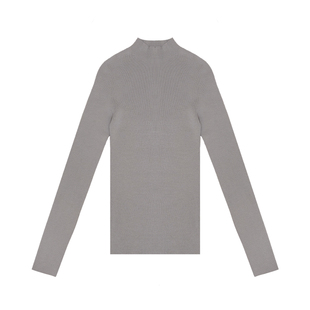 三良晨晨德国扬子纱无缝一体羊毛半高领打底衫女针织修身加厚内搭