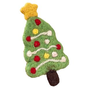 新年喜庆可爱小马胸针女氛围感礼物毛毡卡通别针毛衣围巾包包装饰