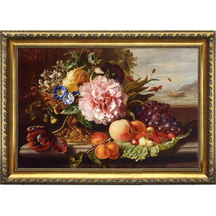 包邮精准印花DMC十字绣正品客厅卧室油画 欧式古典静物花水果