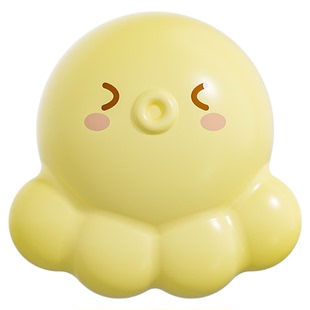 萌趣章鱼溢水孔塞洗手盆洗脸盆侧面漏水硅胶密封盖配件防飞虫防臭