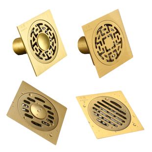 沐絮 下水管道不锈钢全铜浴室洗衣机防虫地漏大排量地漏盖防臭地