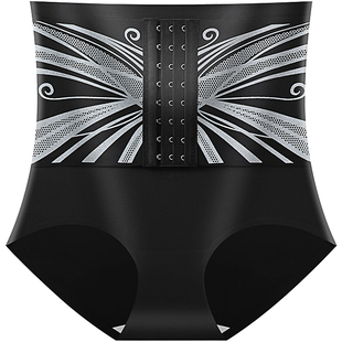 强力收小肚子排扣高腰收腹内裤收腹提臀束腰神器产后塑身三角裤女