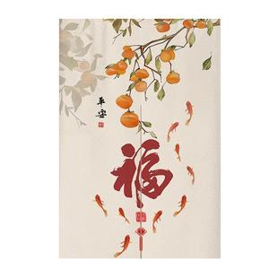 门帘2025新款中式卧室半帘玄关过道隔断帘厨房遮挡帘入户风水帘子