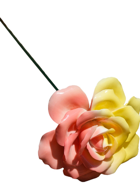 陶瓷花玫瑰非遗花朵花束摆件礼物