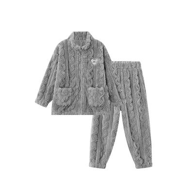 多多家男童睡衣套装秋冬季家居服
