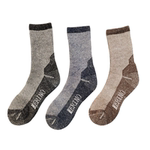 100%美利奴羊毛袜加厚毛圈中高筒滑雪袜男女户外登山徒步运动袜子