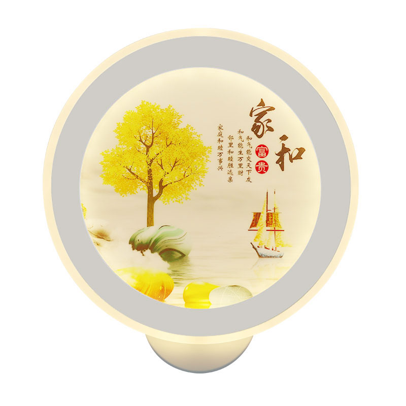 壁灯床头灯卧室密封防尘现代简约客厅过道宾馆背景画新款墙壁灯具