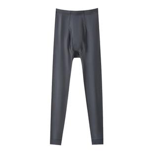 三枪100%纯棉男士薄款保暖裤全棉打底裤单件长绒棉秋裤抗静电线裤