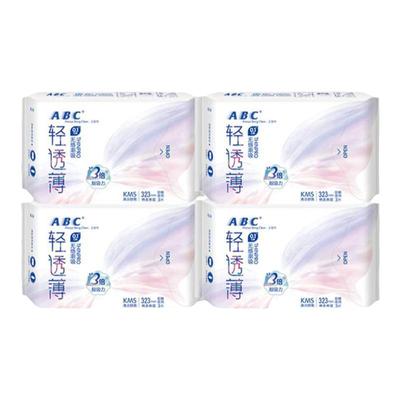 abc亲肤加长夜用4包卫生巾