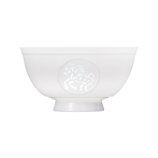 景德镇官方陶瓷玲珑十二生肖饭碗套装高档餐具瓷器套装新年送礼