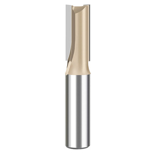 浪潮刀具专业级双刃直刀木工修边机开槽刀头雕刻机开料直槽镂铣刀