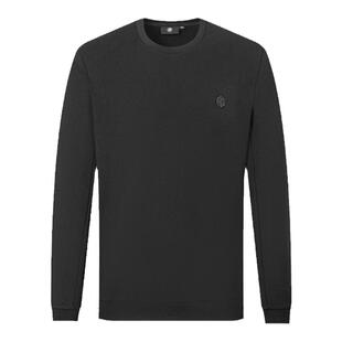 【舒适弹力】BMW STUDIO宝马男装官方春秋季百搭圆领男士卫衣T恤