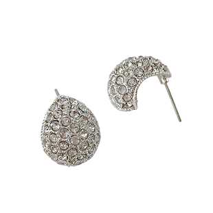 满钻银针耳钉女高级感复古耳环日韩气质简约百搭耳饰无耳洞耳夹款