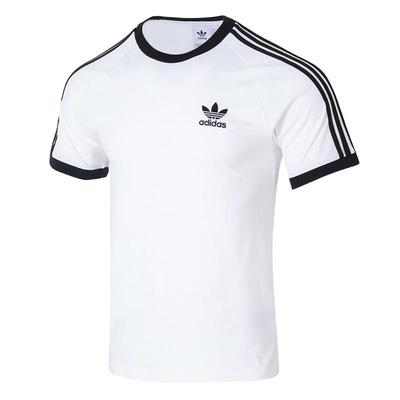 阿迪达斯三叶草三条纹短袖男女装2025冬季新款运动半袖t恤KB2460