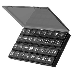 每月药片药丸药品分装盒一天一次大容量吃药提醒老人30天药盒密封