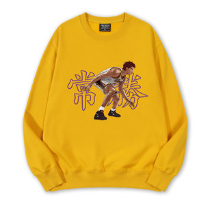 灌篮高手安西教练篮球动漫周边流川枫衣服樱木花道情侣童圆领卫衣