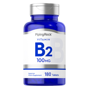 【自营】PipingRock维生素B2 (核黄素)100mg180片