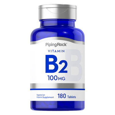 【自营】PipingRock维生素B2 （核黄素）100mg180片