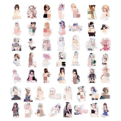 50张性感动漫二次元卡通可爱贴纸
