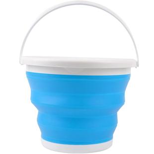 洗车水桶折叠水桶美术大号车载可收缩便携式户外汽车用硅胶钓鱼桶