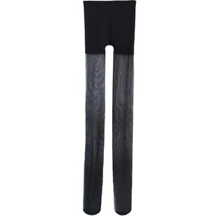 极光马油袜吊带蕾丝一体丝袜夏天薄款黑丝油亮光滑水光袜女长筒袜