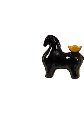 新中式马上有钱摆件乔迁开业礼物