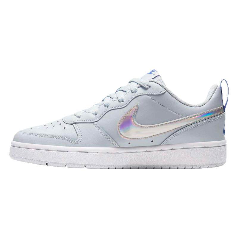 Nike耐克雾霾蓝镭射系带低帮板鞋