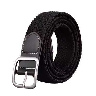 仕家保罗2026新款编织皮带男款潮流学生年轻人裤带女士帆布腰带