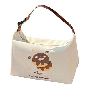 美拉德饭盒袋保温便当手提包学生带饭防水防油上班族餐包加厚铝箔