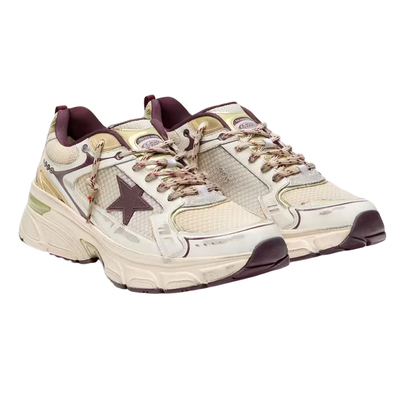 男女紫色做旧厚底脏脏鞋