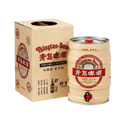 青岛啤酒国潮复古5升桶