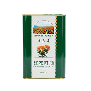 新疆特产红花籽油裕民县1.8L食用油礼盒装冷榨年货送长辈过年送礼