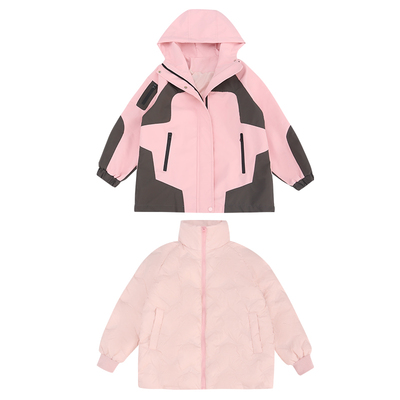 校园神器小女孩羽绒服夹棉冲锋衣