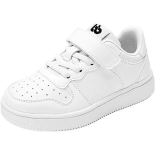 巴拉巴拉男童小白鞋中大童防滑板鞋儿童轻便鞋子2025秋冬新款童鞋