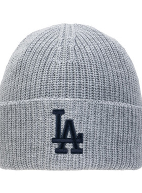 MLB绒线帽男女帽2026冬季新款保暖透气针织休闲帽护耳帽3ABNBM266