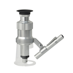 GAOPIN放大镜20/40/60/100倍高清带灯电池款/充电款 刻度百倍镜带尺测量网板印刷100X高倍高脚镜GP-2010