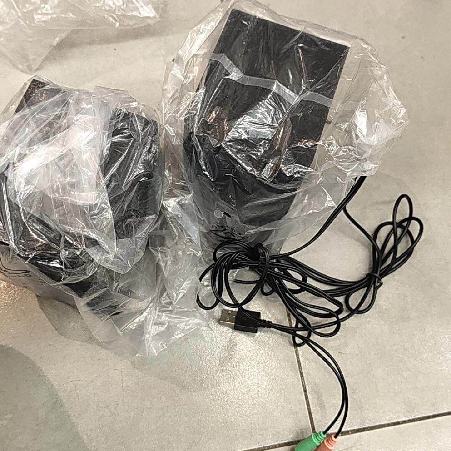 议价宁美2.0CH USB音箱，型号HX201，黑色，带线，全新