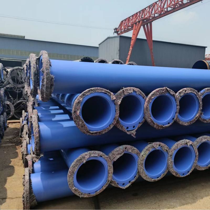 煤矿专用消防给水涂塑钢管沟槽法兰连接内外涂塑复合钢管