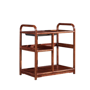 红木家具茶水柜花梨木新中式餐边柜茶水台刺猬紫檀古典小茶台茶车