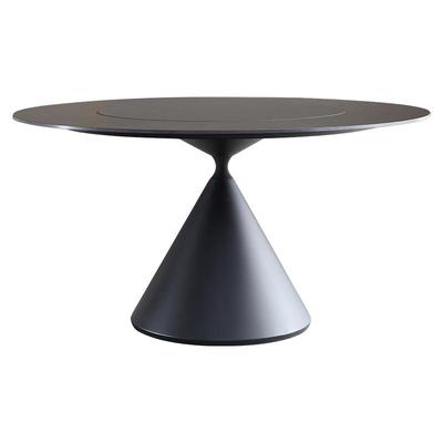 设计师餐桌德利丰岩板圆桌