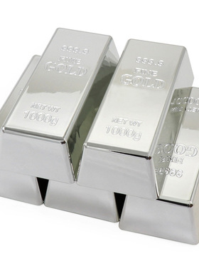 仿真金条道具摆件实心塑料假金砖金块金店银行样品展示摄影摆件