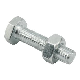 4.8级镀锌外六角螺丝螺母二套装5M6M10M12M14-M16M20螺栓螺帽组合