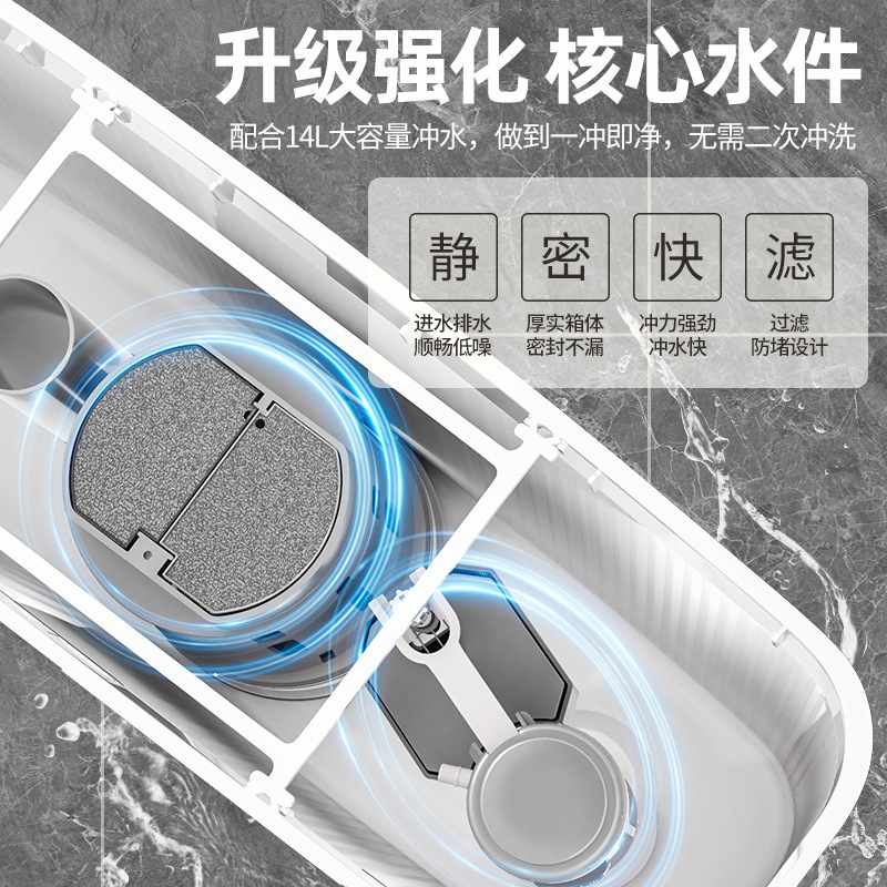 高压冲水箱储水厕所蹲家用便配件直销马桶工厂卫生间蹲坑水箱器